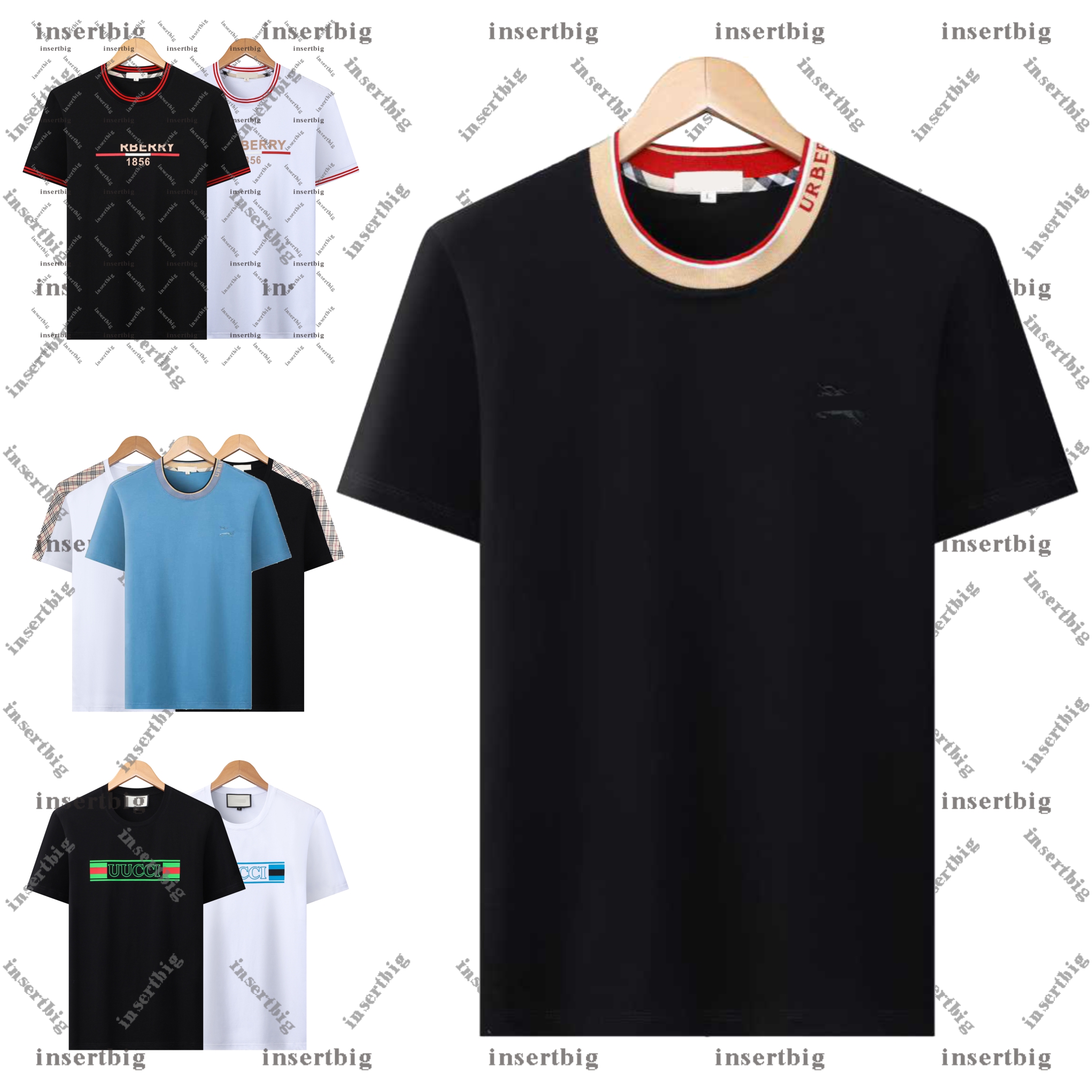New Designer Mens T Shirt High Quality 100% Cotton T Shirt Comfortable Elastic Round Neck Men's and Women's Tshirt