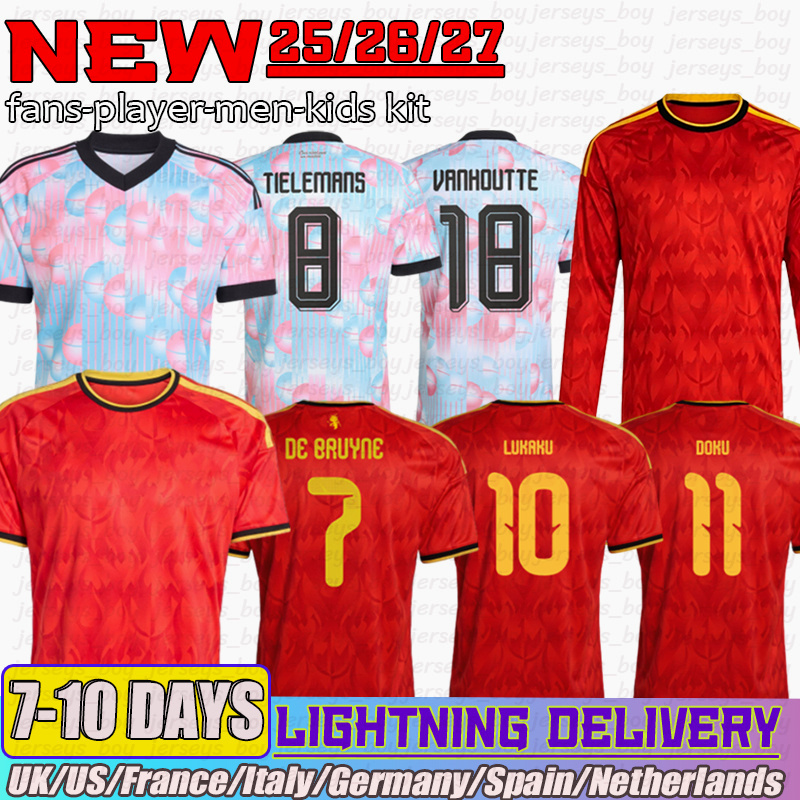 Belgium jersey 2026 DOKU OPENDA TIELEMANS DE KETELAERE soccer jersey SAELEMAEKERS LAMMENS THEATE football jersey TROSSARD LUKEBAKIO WINTER kids k-image-974173524