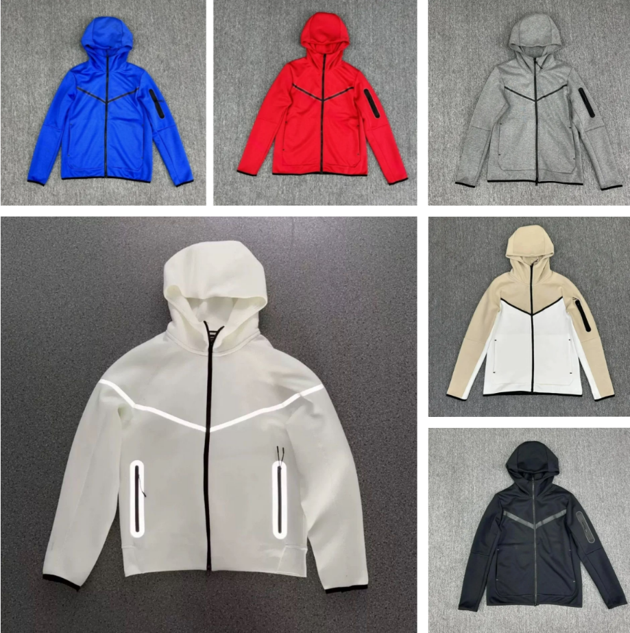 Tech Fleece tracksuit Fashion Men's Sportswear Set Designer Men's Zipper Windproof Jacket Outdoor Casual Sportswear Jacket Space Cotton Pa