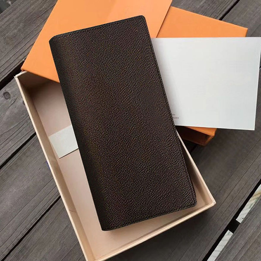 BRAZZA Wallets Stylish Mens Jacket Long Wallet in Brown Canvas for Holding Change Notes Credit Cards Good high-quality pouch With box