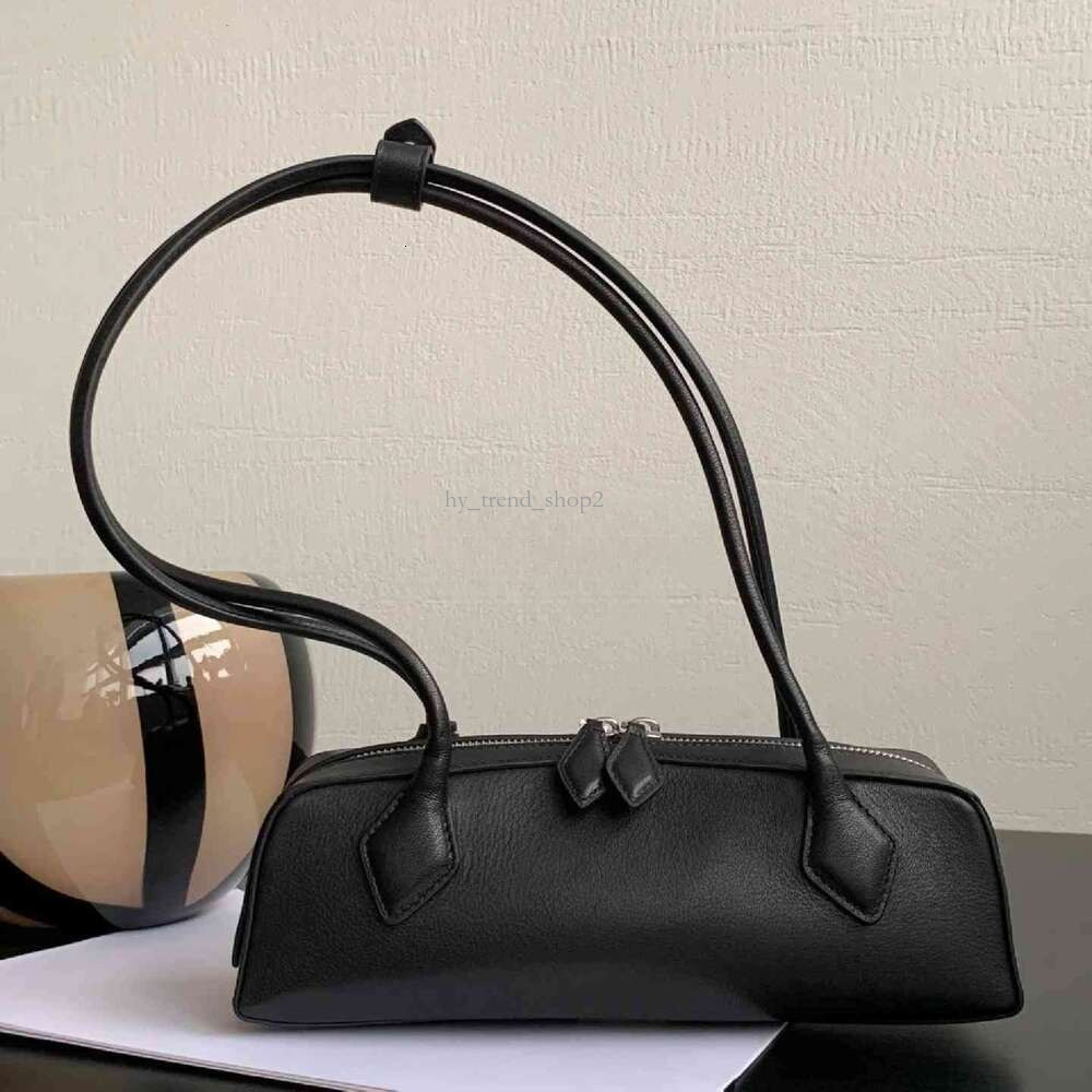 higher quality new alaiasbag LeTeckel Bags Leather Shoulder Le Teckels Bag Handbags alailas Baguette Bag Armpit Bag Long Profile Double Zipper Openi