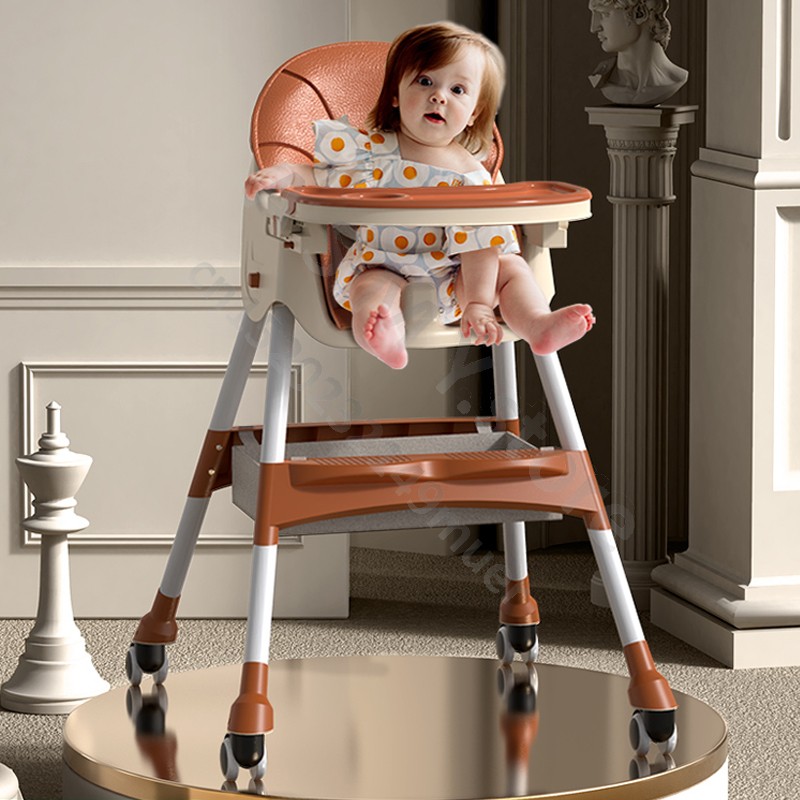 Children's dining chair / baby eating foldable seat / baby multifunctional lift home learning to sit dining table chair-image-1107167801