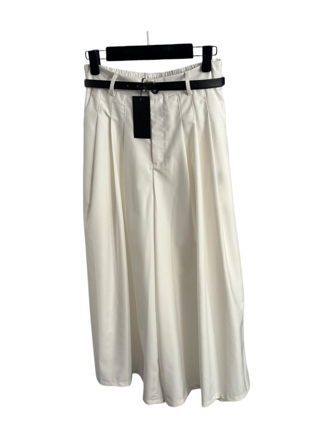 Embroidered High-Waisted Wide-Leg Pants with Elastic Waistband-image-1107211607
