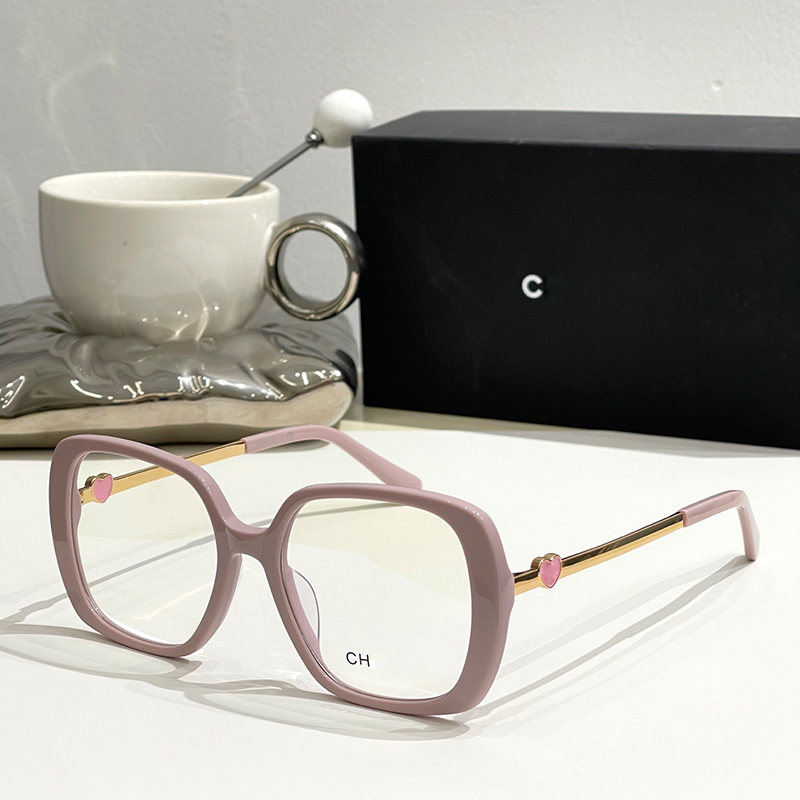 Designer Reading Glasses For Women Pink Clear Lenses Eyeglasses CH 3462 Daily Outfit Street Shooting Vacation Driving Glasses Compatible to Prescrip