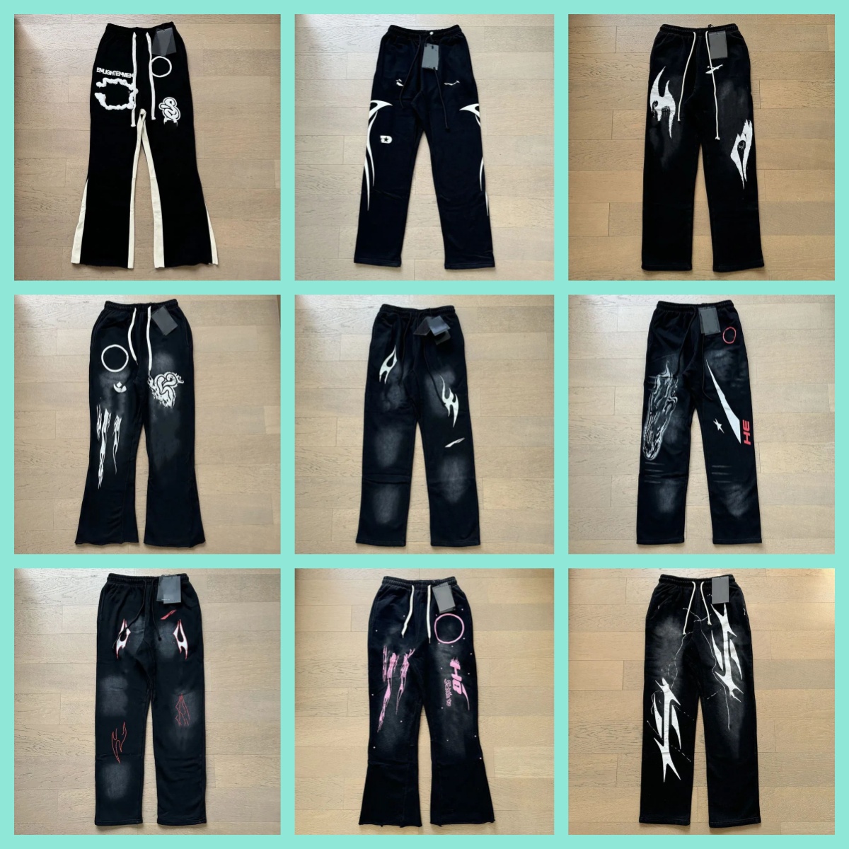 Men's Pants Designer Pant Cotton Letter Printed High Street Y2k Stars Street Casual Loose Pants Men And Women Pants