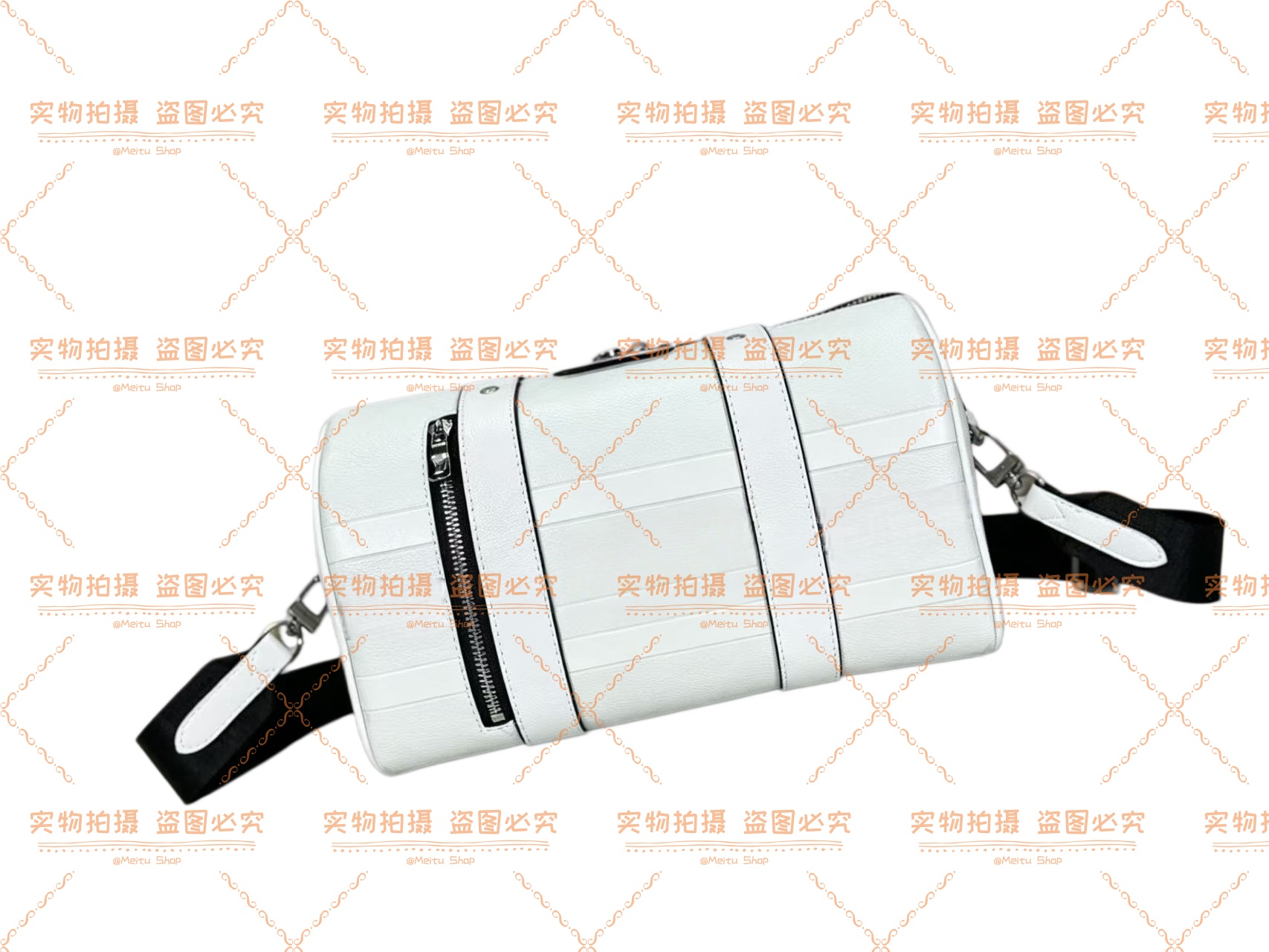 Premium Quality Men's/Women's Crossbody Bag Crafted from Real Leather & Adorned with Luxurious Synthetic Fur Detailing