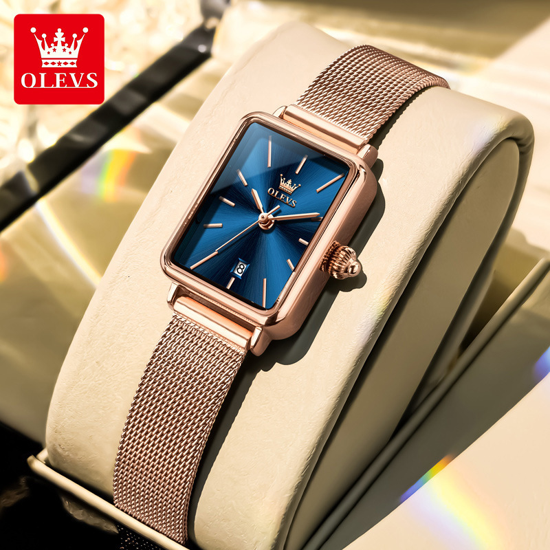 Designer 89 Luxury Simple Small Dial Square Women's Business 45 Hand Held Rose Gold Strap Thin Quartz Watch Free Shipping Wholesale