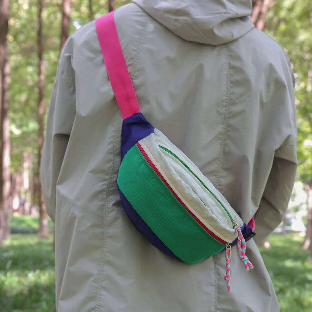 Fashionable And Trendy Unisex Casual Chest Bag, Large Capacity, Lightweight Nylon Sports Crossbody Commuting Shoulder Bag 7ec5d