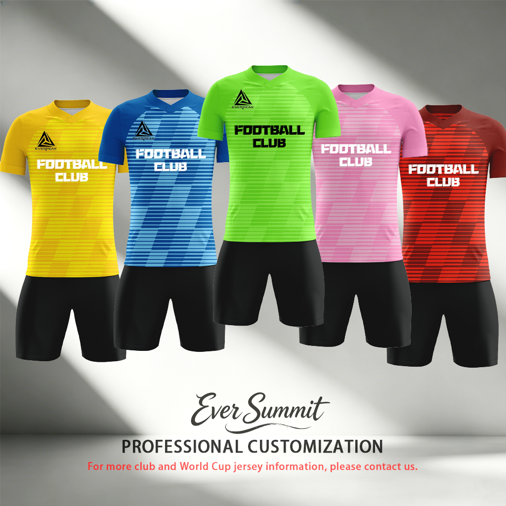 Custom Soccer Jersey Set Men Teal Gradient Checker Football Uniform with Shorts Personalized Name Number Breathable Quick Dry Kit