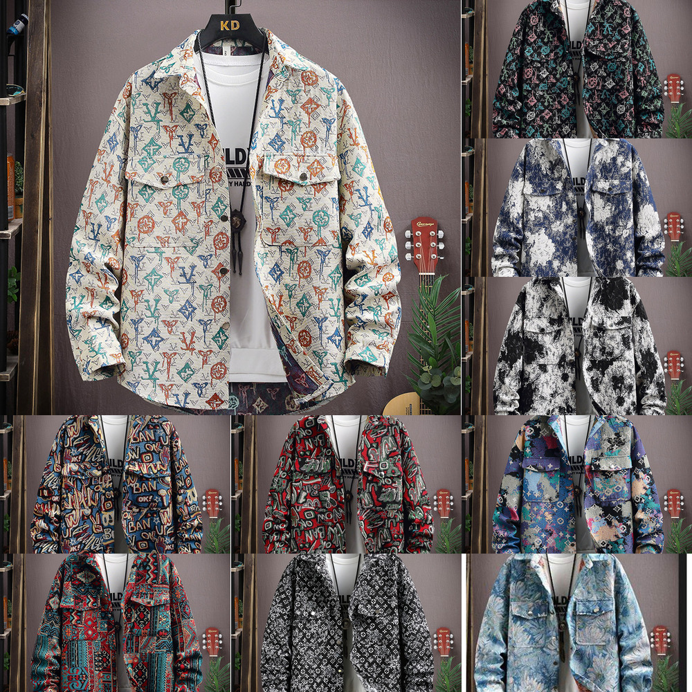 Men's Mens Leather Designer Jacket Style Personality Fashion Casual Handsome Trendy Turn-down Collar Coat Korean Version Slim Fit Youth Windbre