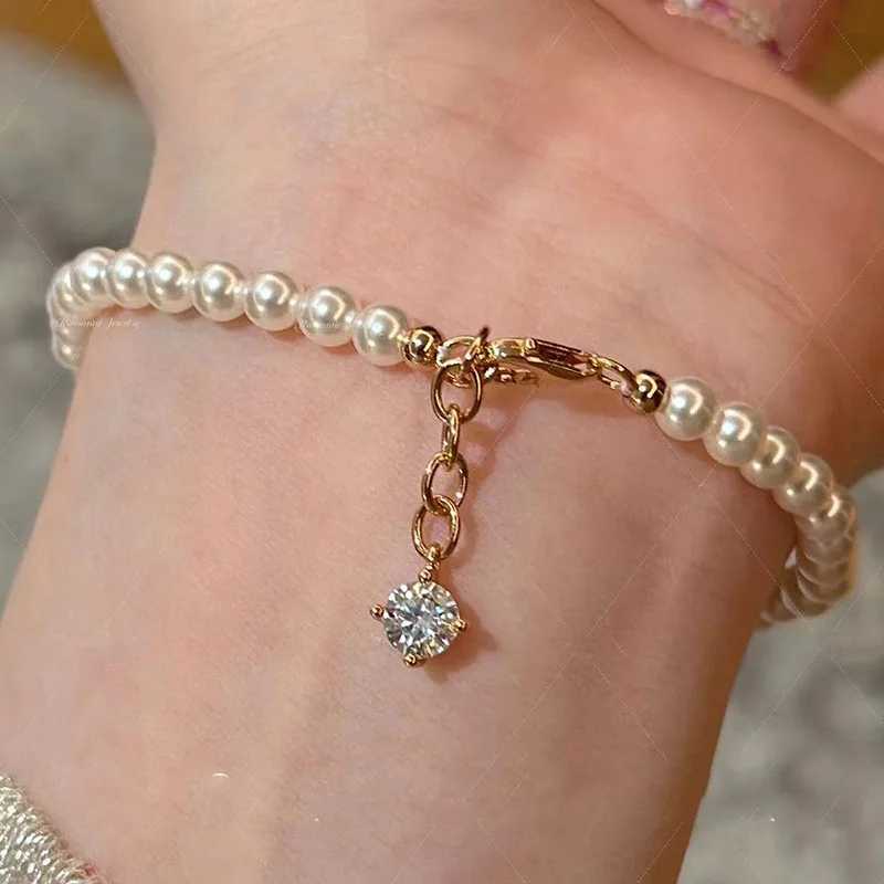 Chain Bracelet Classic Retro Exquisite High Quality White Pearl For Women Light Luxury cable New In Bangles Layering Style Party Jewelry Link