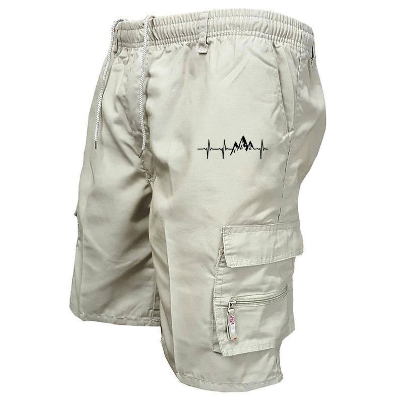 Mens Casual Work Shorts Multipocket Loose Drawstring Cargo Outdoor Sports Short Pants for Men Streetwear 260515BANJIA