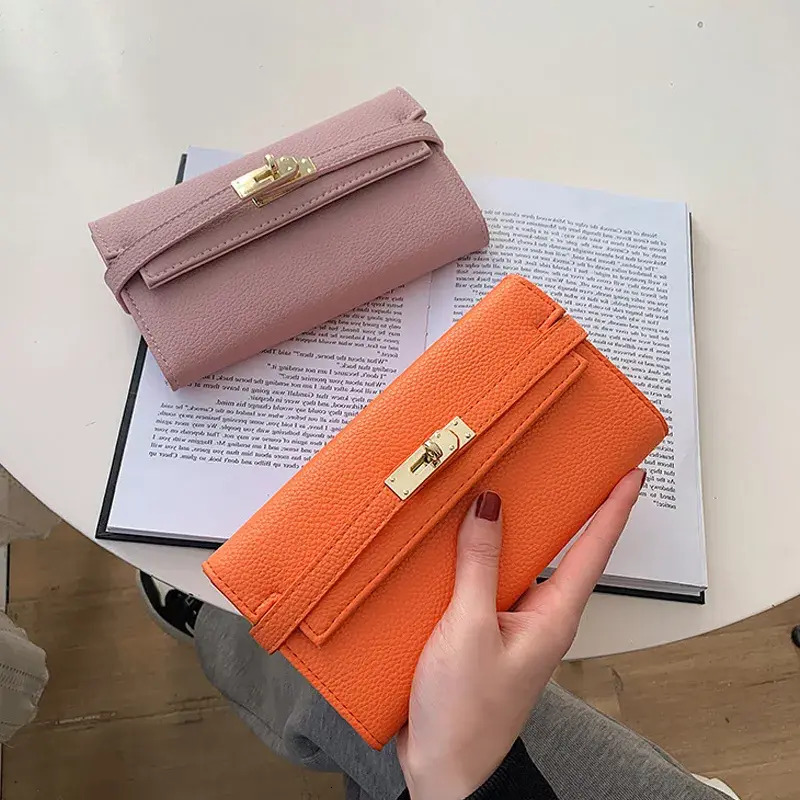 New Hand Bag Designer Woman large bag 2026 Women's Long Wallet Three Fold Platinum Heavy-Duty Clutch With Luxury Style & Large Capacity For Mon