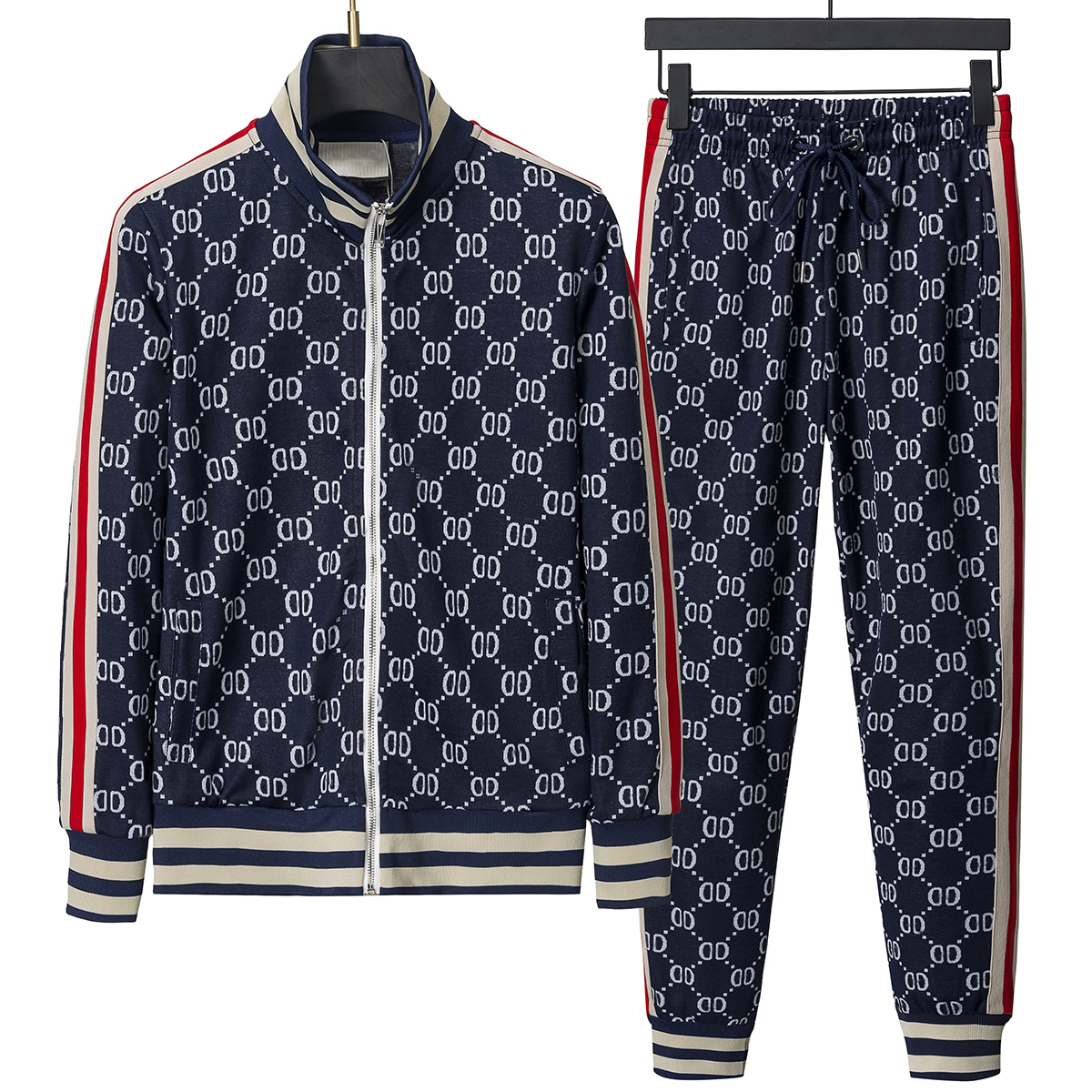 High quality mens tracksuit designer, fashionable jacquard letter hoodie, mens tracksuit set, jogging fitness zipper jacket, sports pants, autumn ca