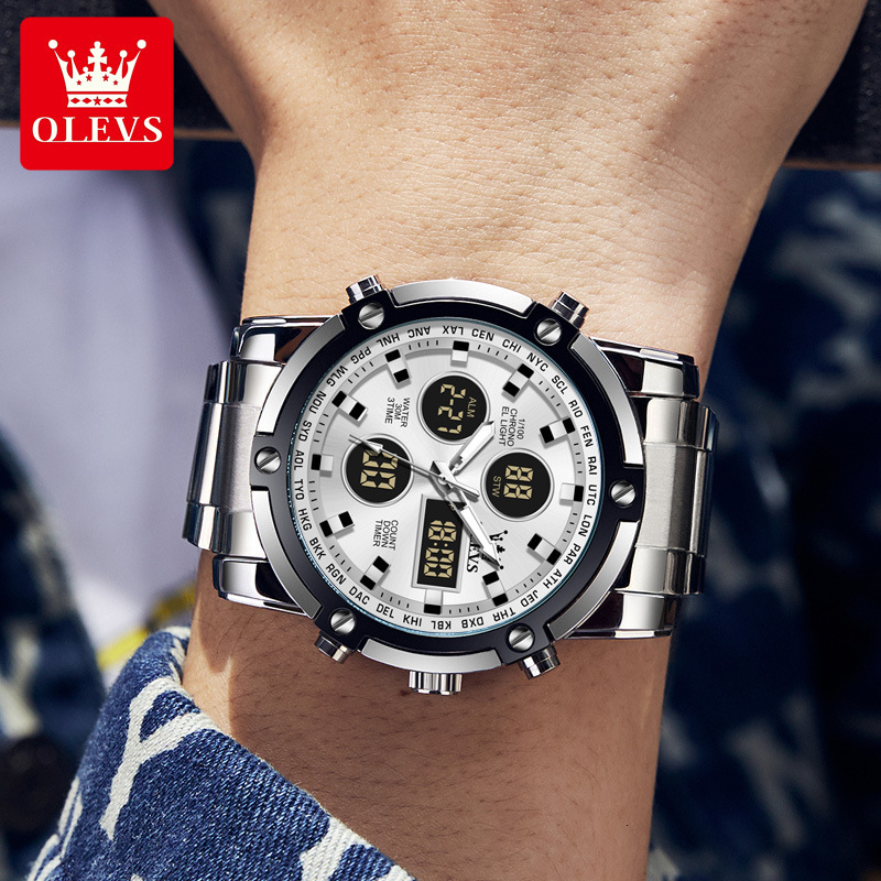 Young 45 Mechanical Style Designer Luxury Versatile Intelligent Student Outdoor Sports 89 Night Light Waterproof Men's Electronic Watch Trendy