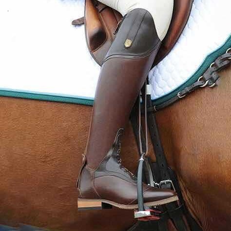 Women Premium Full Grain Leather Tall Equestrian Multiple Colors Professional Horse Riding Knee High Boots For Competition And Daily Training