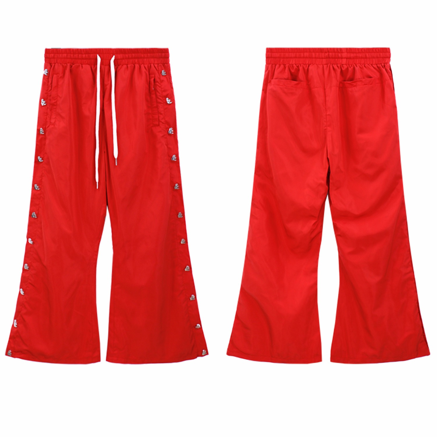Men's Plus Size Pants Round neck embroidered and printed polar style summer wear with street pure cotton r22 405