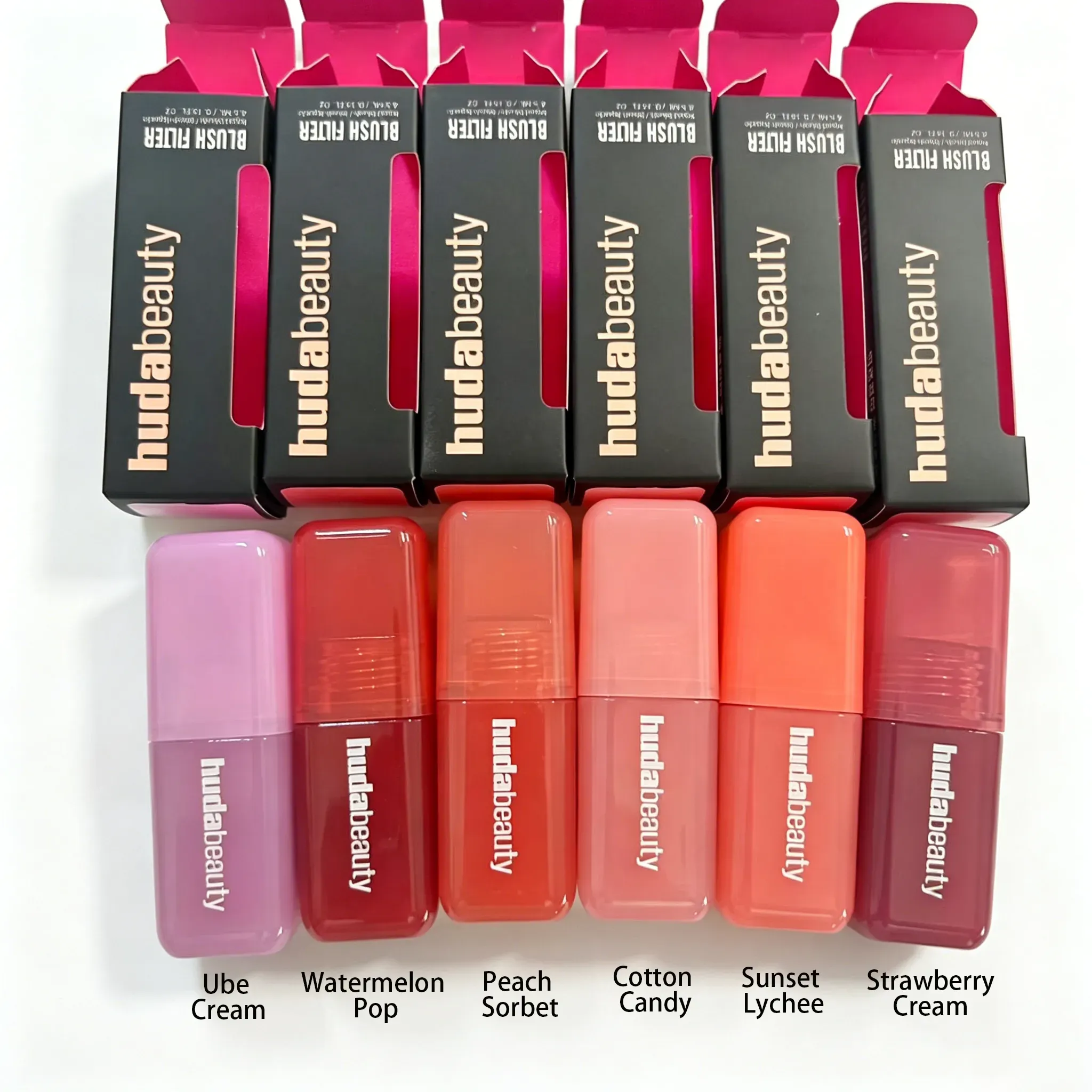 Huda Beauty Makeup Blusher 4.5ml Filter Liquid Soft Focus Powder Blush Strawberry Cream Soft Glow Long Lasting Liquid Blush Shade Cotton Candy ub-image-854853195