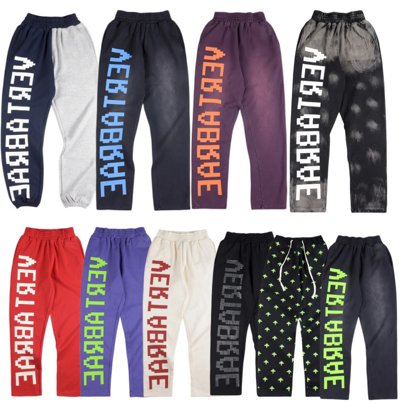 Mens Pants Vertabrae Pants Vertabrae Letter Printing Hip Hop Street Sweatpants Men Women Heavy Fabric Unisex Joggers Drawstring Trouser 092-image-1107360754