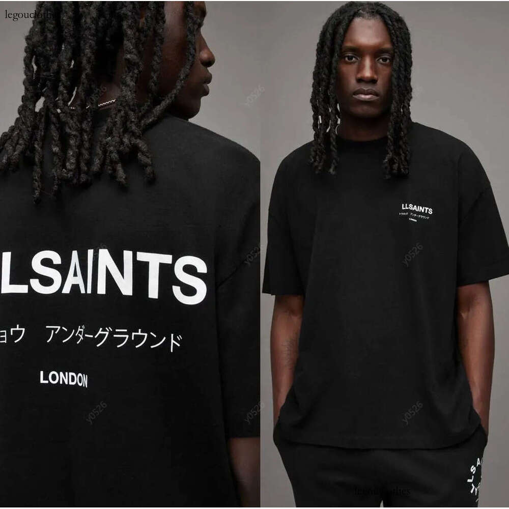 ALL SAINTS Designer T Shirt Mens Tees 100% Cotton Printing Street High-Quality Short Sleeve Couple Tee Unisex Urban Streetwear Summer Casual Fashion