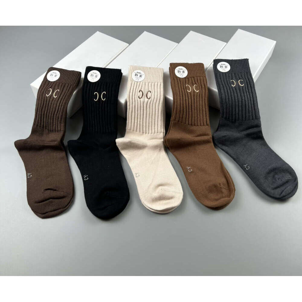 Essential Wholesale Fashion Short Sport G Socks Street Style Stripe Sports Basketball Sock For Men And Ms 5Pcs/Lot Mens Designer With Box 5 Color Mi