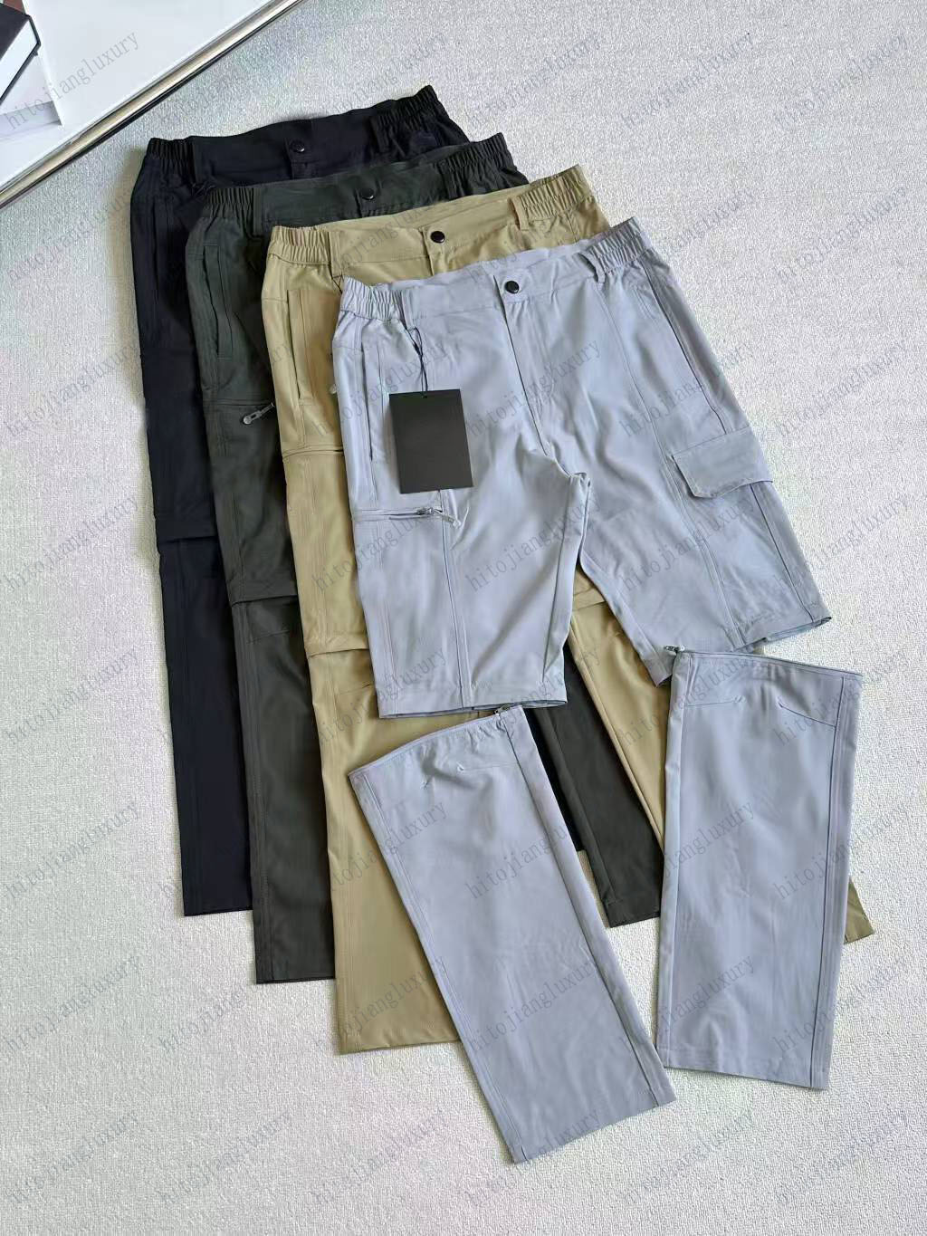 Shell pants men cargo pants trendy pants pure cotton large pockets pattern mens sports pants designer casual pants versatile loose man pants