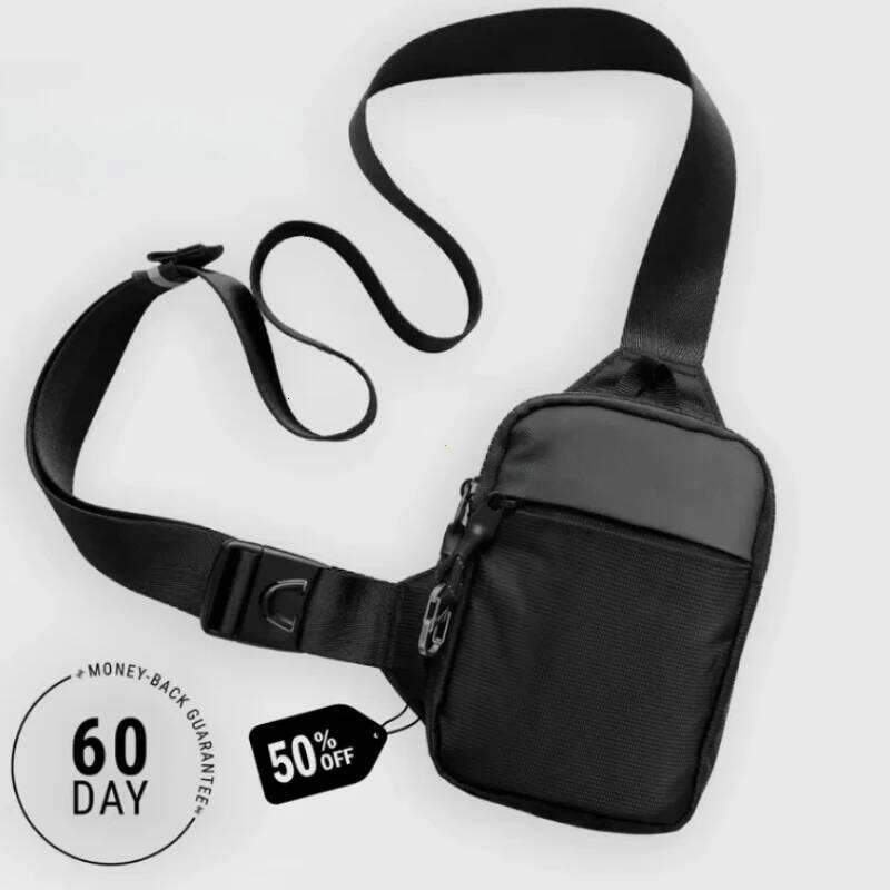Fashionable Mini Crossbody for Men with Stainless Steel Lock RFID Anti-Theft Mobile Phone Single Shoulder Bag handbags