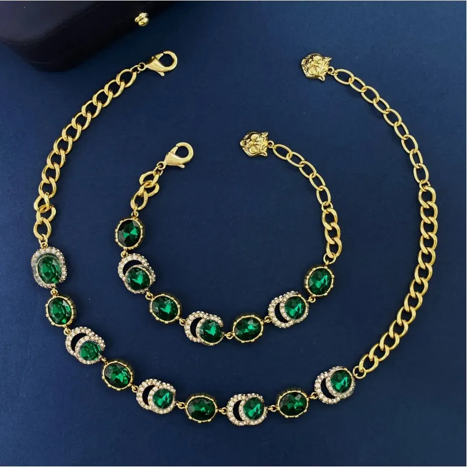 Designer Jewelry Set Necklace Diamond Bracelet Earrings  Necklace Diamond jewelry Glass Diamond Necklace Brass materia