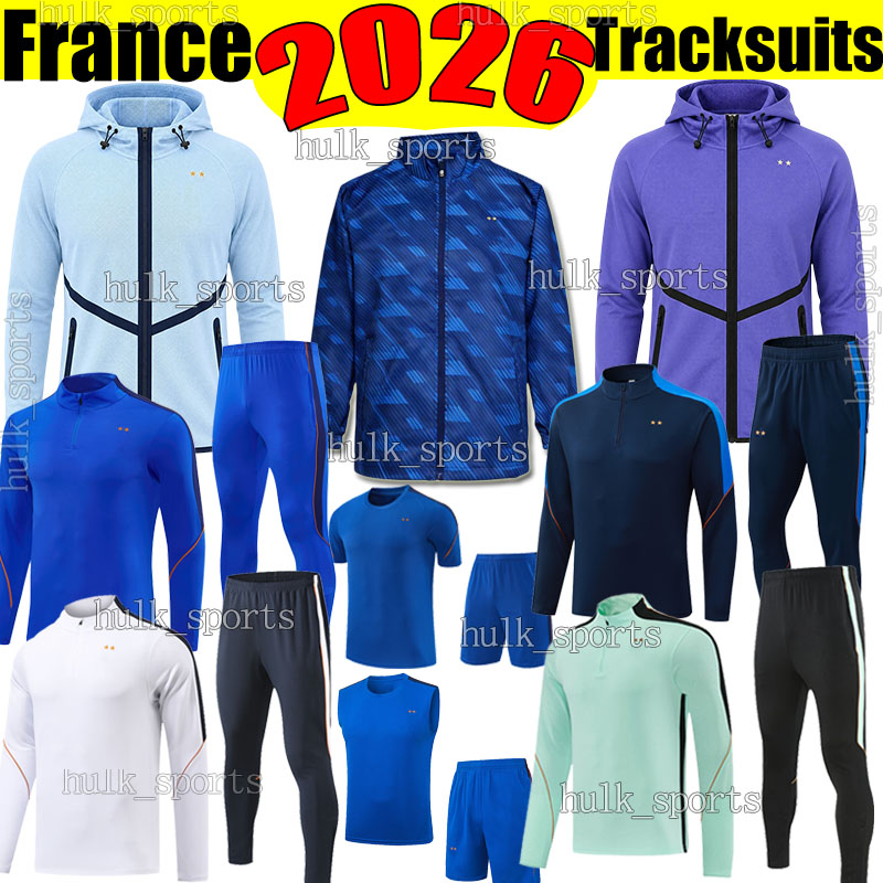 3XL 2026 France MBAPPE Survêtements de football ensembles veste de costume de football français OLISE DOUE BARCOLA DEMBELE survetement pied chand