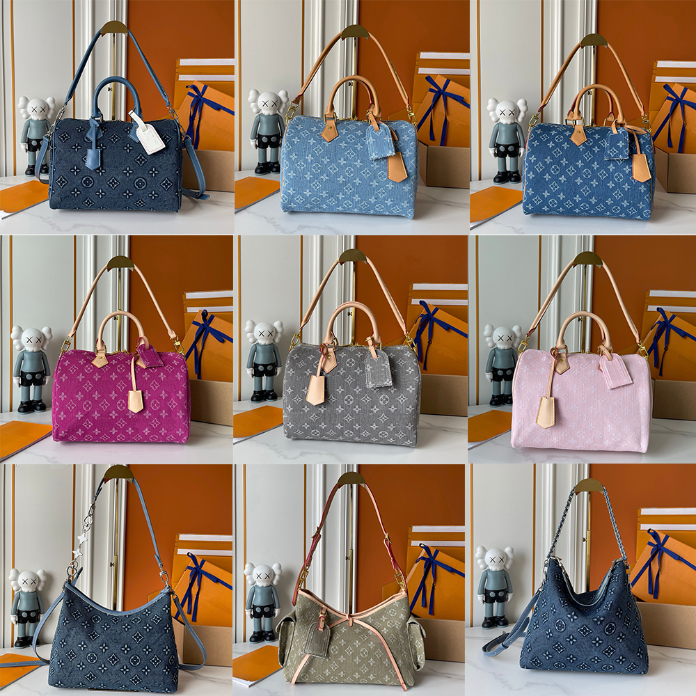 Popular High Quality Murakami Designer Embossed Denim Handbag Single Shoulder Diagonal Cross Women Luxury Tote Bag Manufacturer Wholesale