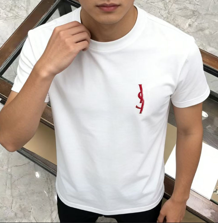New Mens T-shirts 100% Cotton High Quality Womens Casual signature O-Neck short sleeve Top Letter Print Solid loose Lovers T shirt Tees
