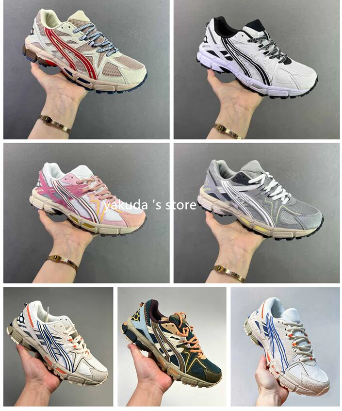 Gel Kahana 8 Off-road Running Shoes Mexico 66 Grip Stable Sports Shoes Shock-absorbing Wear-resistant Runner Sneakers