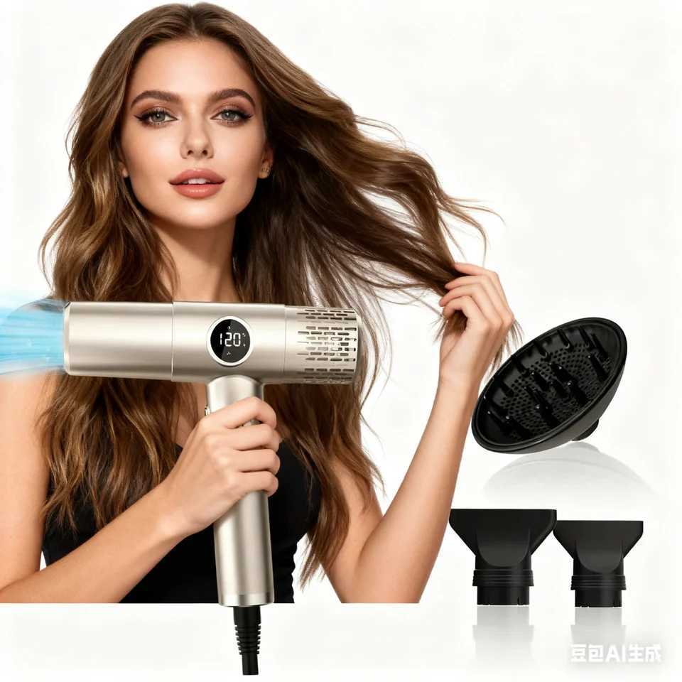 New Professional LCD Display 110000RPM High-Speed Hair Dryer Negative Ionic Blow Dryer Brushless Motor Fast Drying Low Noise L260525
