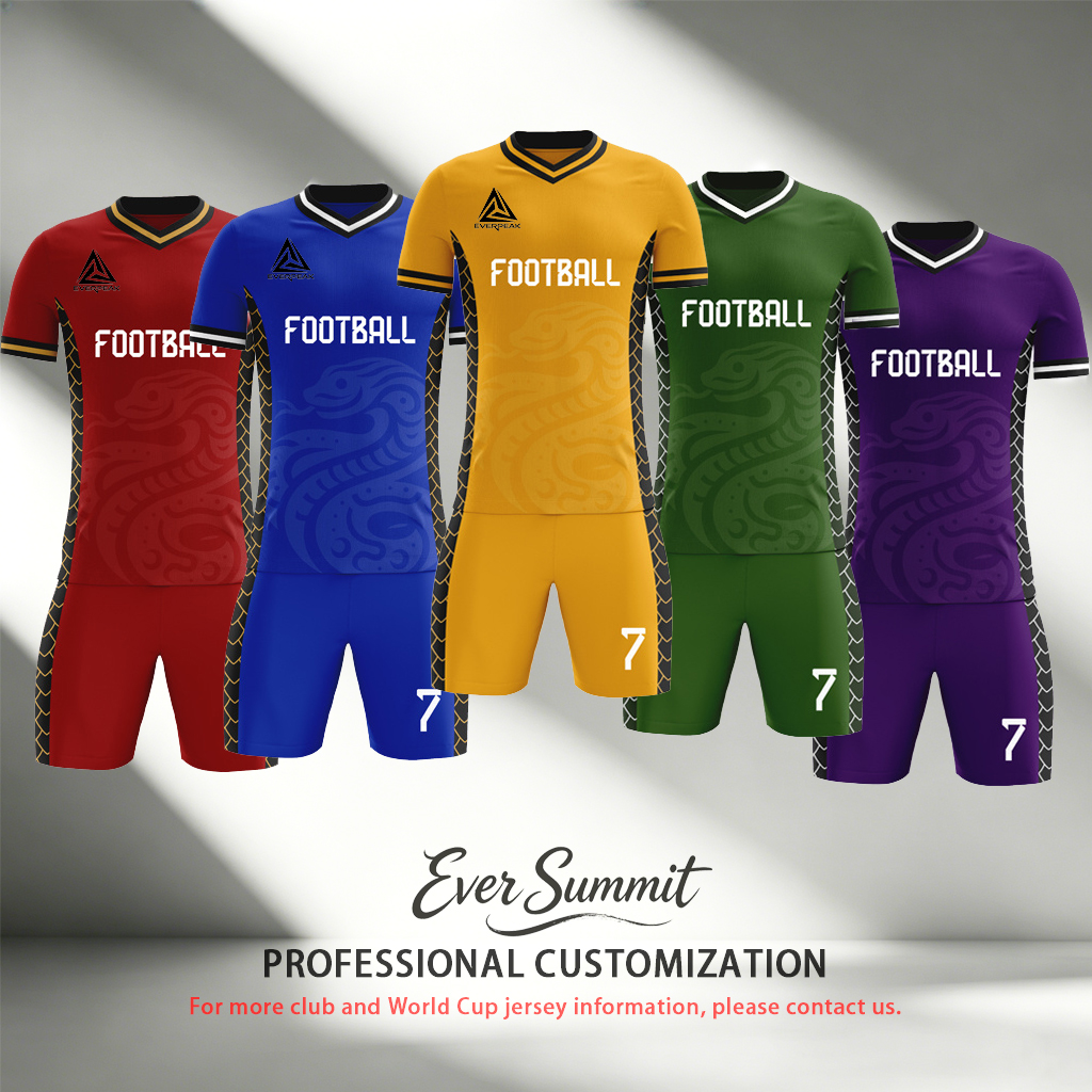 Conjunto de camiseta de fútbol con patrón tribal personalizado para hombre, uniforme de fútbol de secado rápido con pantalones cortos, logotipo de n