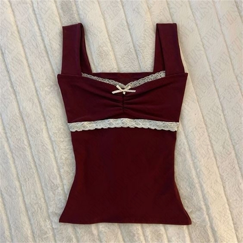 Harajuku Retro Gothic Y2K Emo Girls Camisole Top Sexy Slim Chic Fashion Aesthetic Womens Crop Tops Punk Hip Hop Rock Streetwear 260520BJ