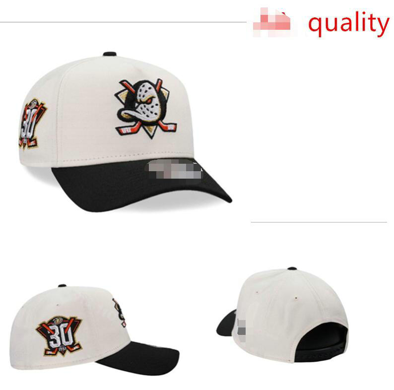 Ducks Basketball Snapback Hockey Baseball Champions Snap Back Hats Womens Mens Flat Caps Strapback Hip Hop Sports Fitted size Hat Chapeau Cap casque