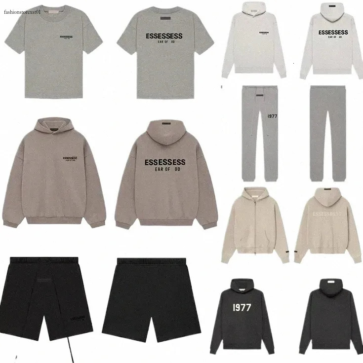 mens e s sentialshoodie Women designer hoodie sweatershirts designer shorts top version cotton street wear tracksuit Wholesale discount Es sentialsw