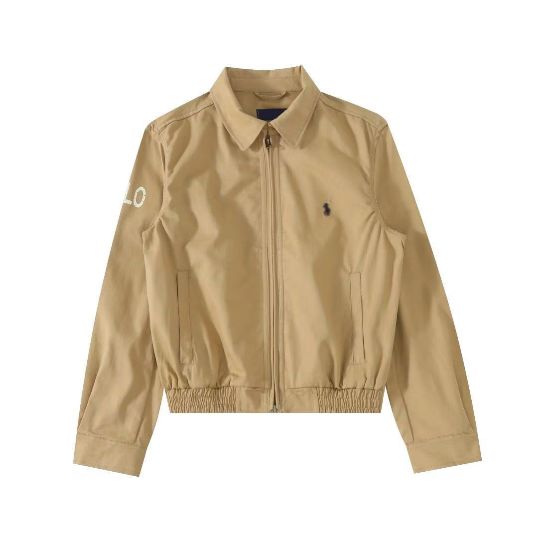 Manteaux d'extérieur pour femmes Marque de créateur Classique Revers Sergé Lavé Veste Pour Femme Manteaux Couleur Unie Polos Vêtements Pour Femme