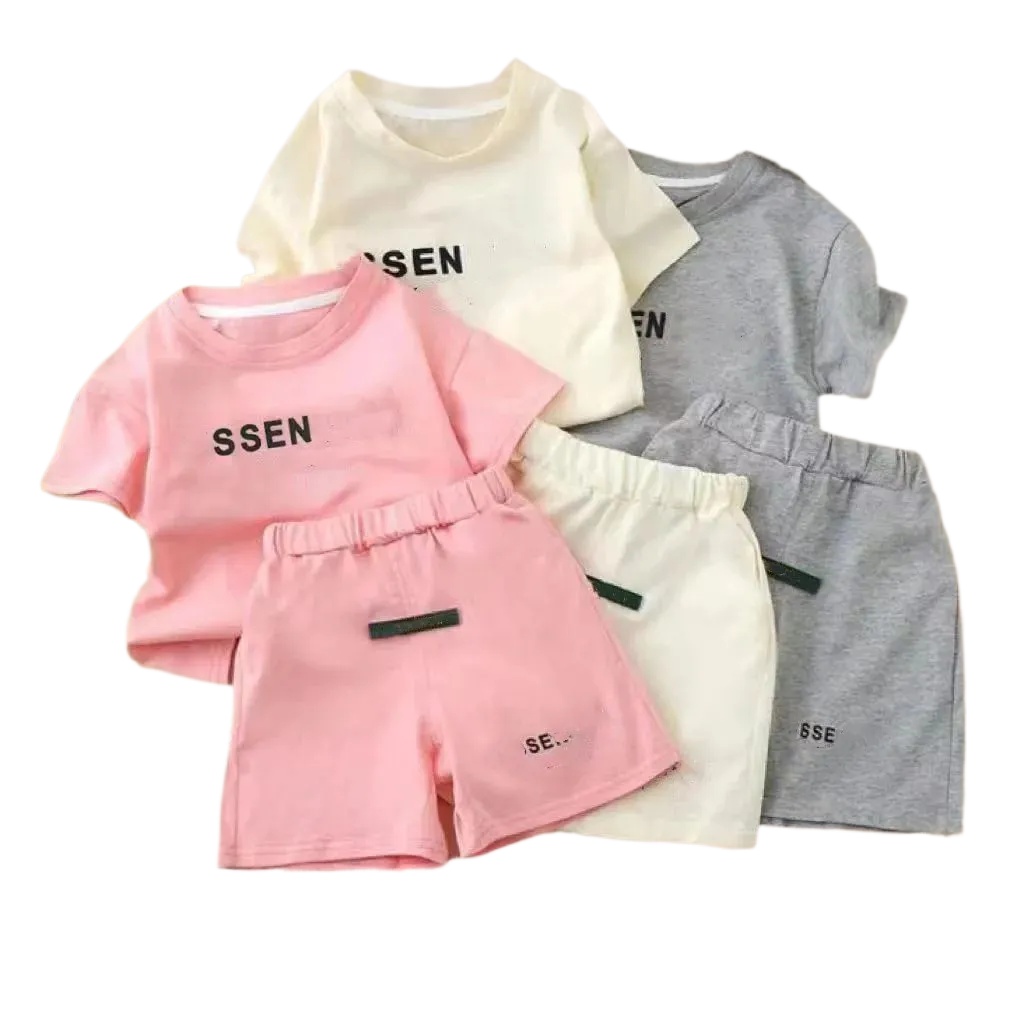 Baby Kids Clothing Sets toddlers Boy girls T-shirt shorts Clothes New Cotton childrens Girls Kids Designer Infant Jumpsuits Clothing AAA01-image-1107509236