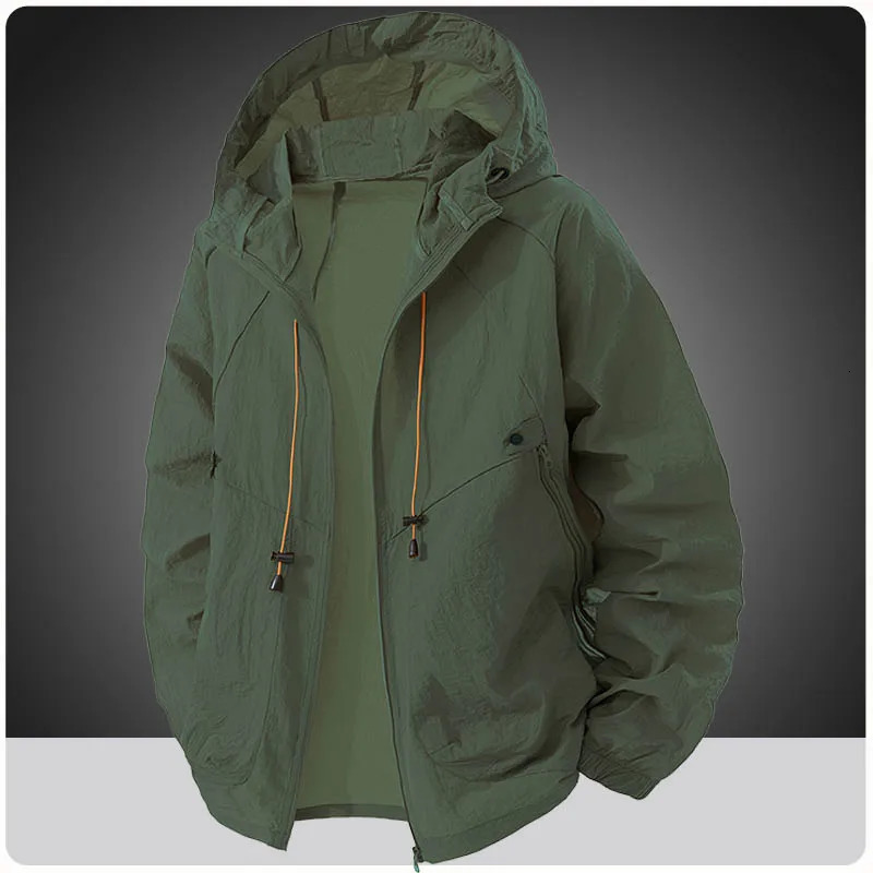 Summer Hooded Jacket Men Sun Protection Clothing Fishing Hunting Resistant Jackets Quick Dry Skin Windbreaker Hiking Skin Coats 260526BJ