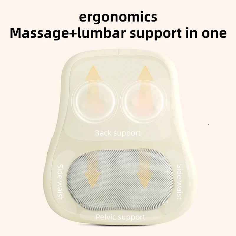 Shiatsu Neck and Back Massager with Heat Deep Tissue Kneading Massage Pillow Walking Up Down Rotating Head Electric Massagers 260525BJ