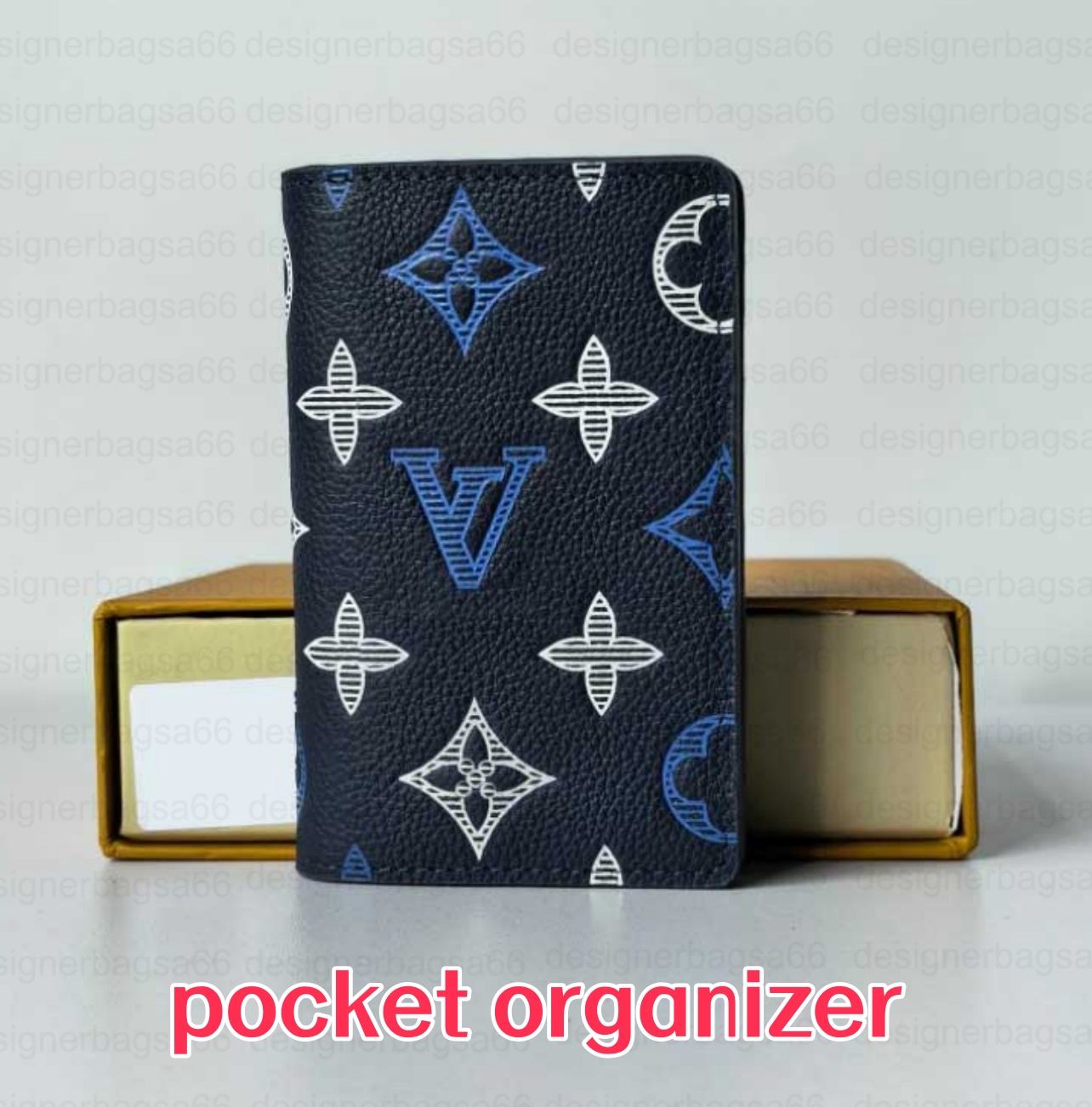 POCKET ORGANIZER Designer wallet womens Mens wallets purse Compact Designer Card Holders Takashi Murakami Multiple Wallet Key Coin Card HolderTravel