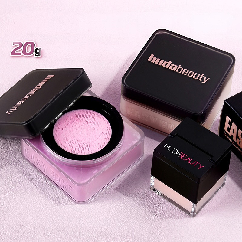 HUDA Beauty Easy Bake Loose Powder 20g Face Loose Baking Setting Powder Makeup Poudre Easy Bake Fixation Natural Face Finishing Oil Control Beaut-image-437061960