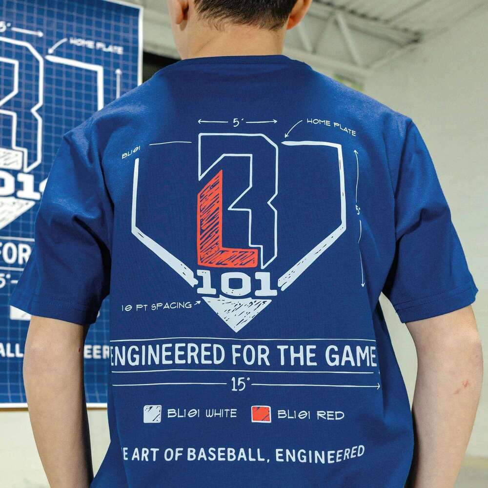 Summer New 101 # Lifestyle Youth/Adult Baseball Blueprint Printed Breathable Fashion Loose Quick Drying T-shirt 26L0526