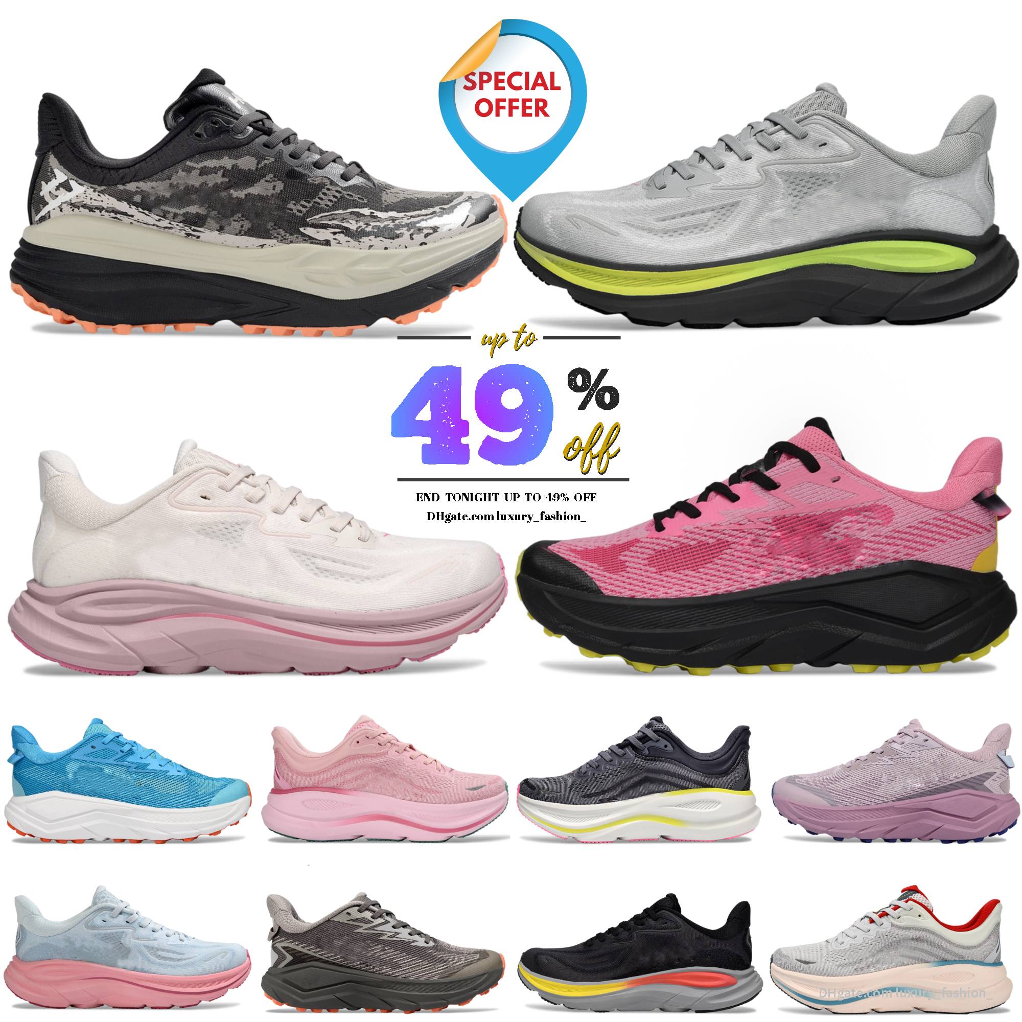 Challenger 8 Gore Tex Designer Hokaswomen Hokasmen Running Shoes Clifton 10 Cream Dried Rose men women bondi 9 sneaker ONE womens breathable outdoor