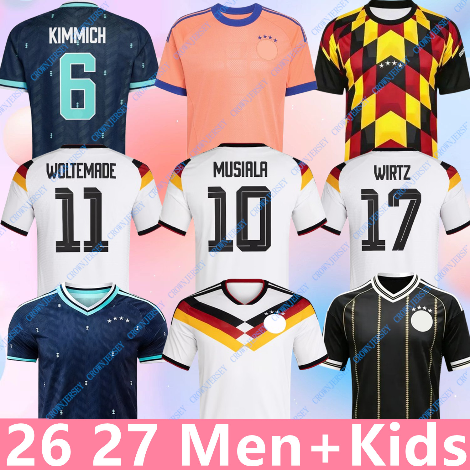 Germany 2026 World Cup soccer jerseys Kit Women 26 football shirt men kids set Deutschland MUSIALA WIRTZ KIMMICH KARL Long sleeves goalkeeper Thi