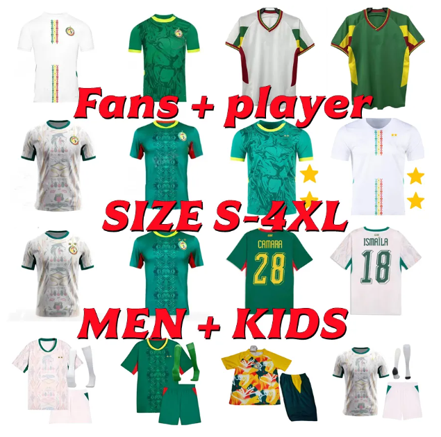 Coupe du monde 2026 Maillot Sénégal Soccer Jersey MANE 22 23 24 25 26 27 MANE KOULIBALY KOUYATE ISMAILA B.DIA KEITA BALDE chemises de football ve
