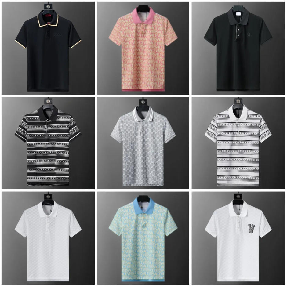 New t shirt mens designer polo shirt fashion polo shirt classic shirt summer business shirt retro T-shirt Mens top high quality mens shirt luxury sh