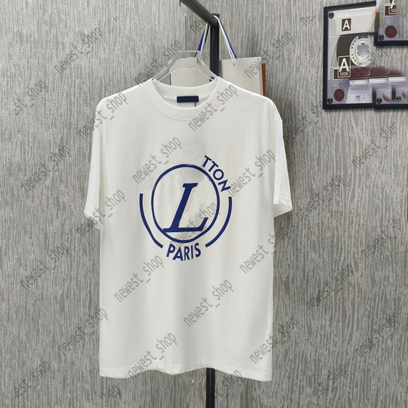 Summer mens plus size t-shirt paris designer t shirt luxury loose tshirt Europe classical letter Print Tee women Short Sleeve OS dropped shoulder st