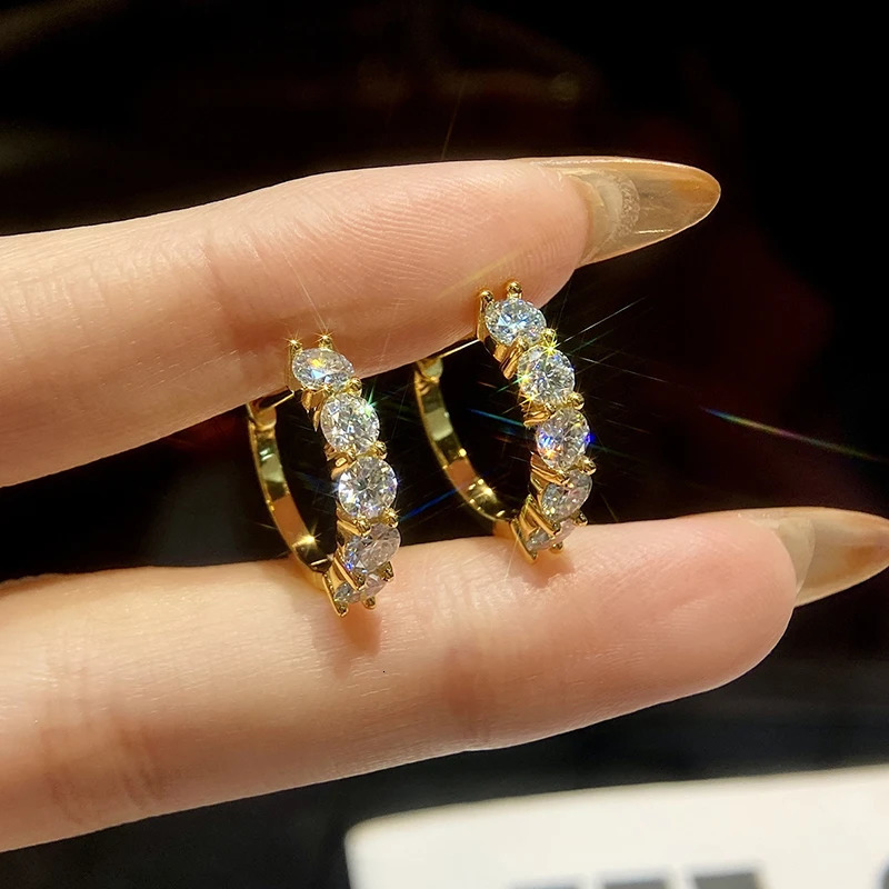 GRA 15ct Certified Diamond Anniversary Earrings for Women Gift 925 Sterling Silver Original Fine y Jewelry 260525BJ
